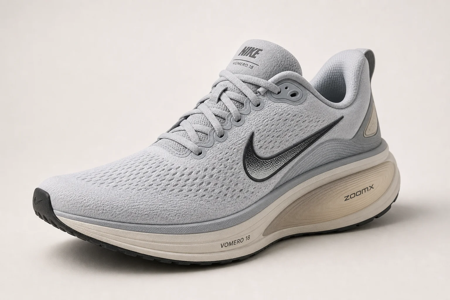 Colección de zapatillas de running para corredores pesados dispuestas sobre una superficie de hormigón