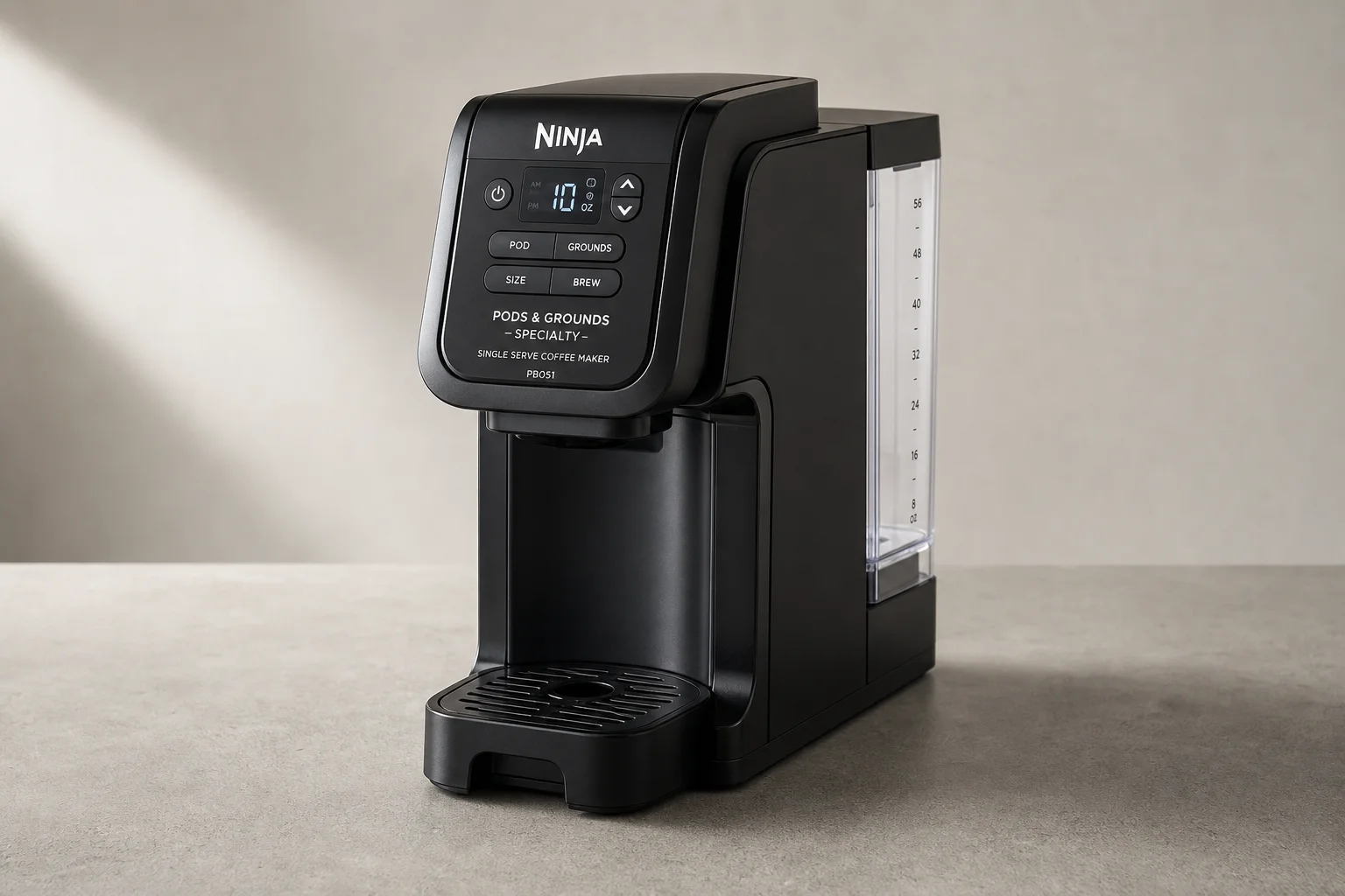 Ninja Pods & Grounds Specialty Single Serve Coffee Maker PB051 on concrete surface