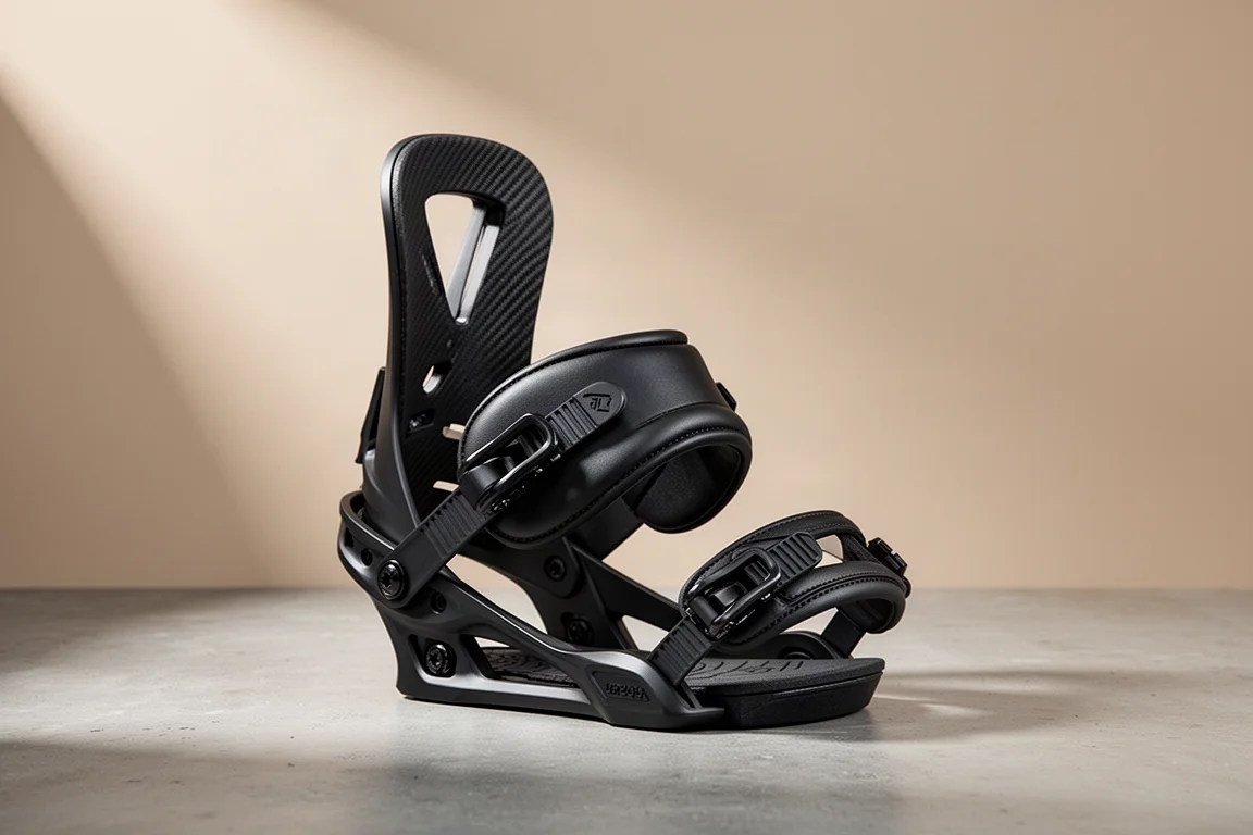 Nitro Phantom Plus snowboard binding on a matte concrete surface