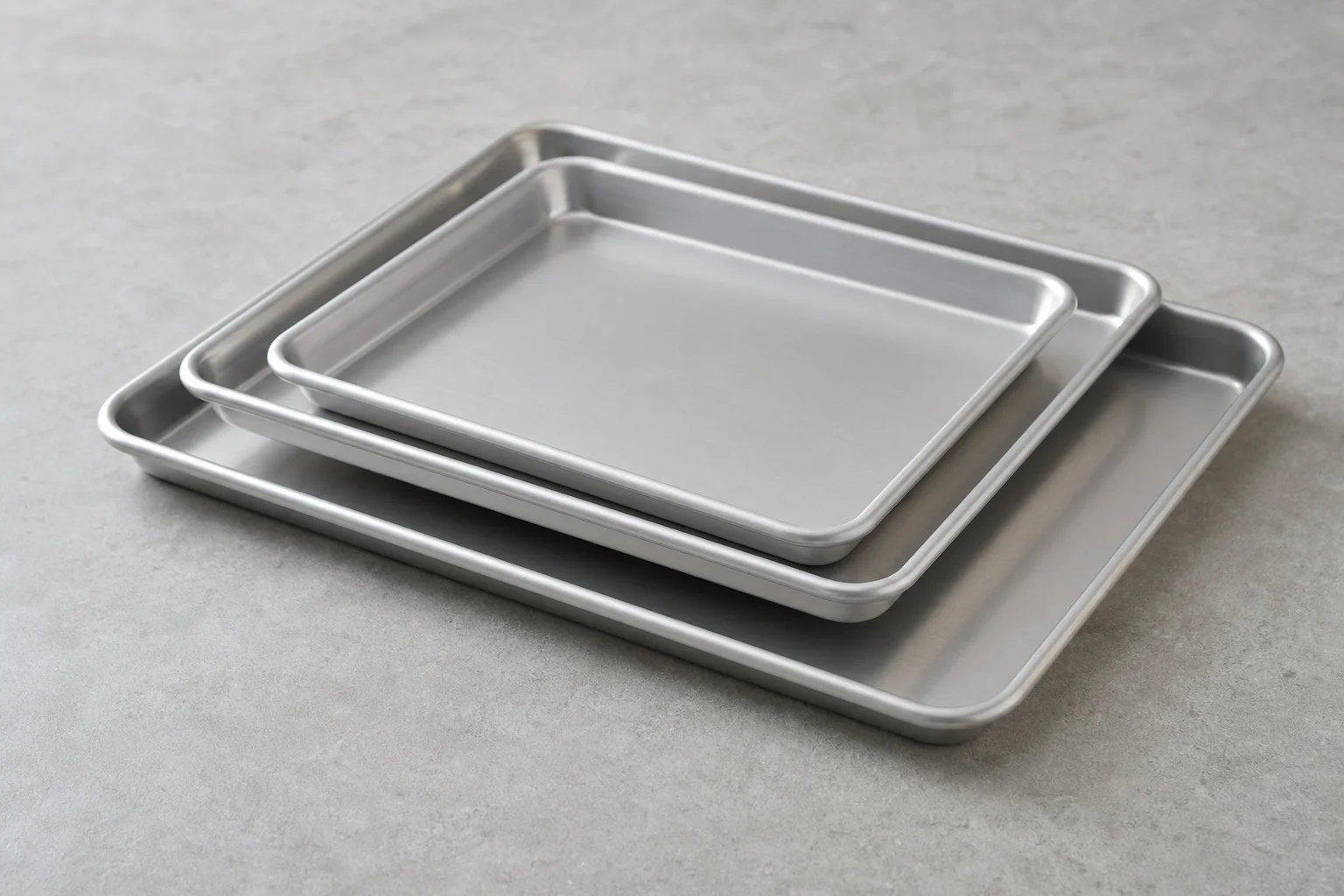Collection of small-batch baking equipment on marble surface