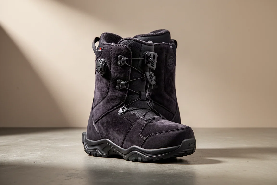 Northwave Decade Limited Edition snowboardschoen op een betonnen ondergrond