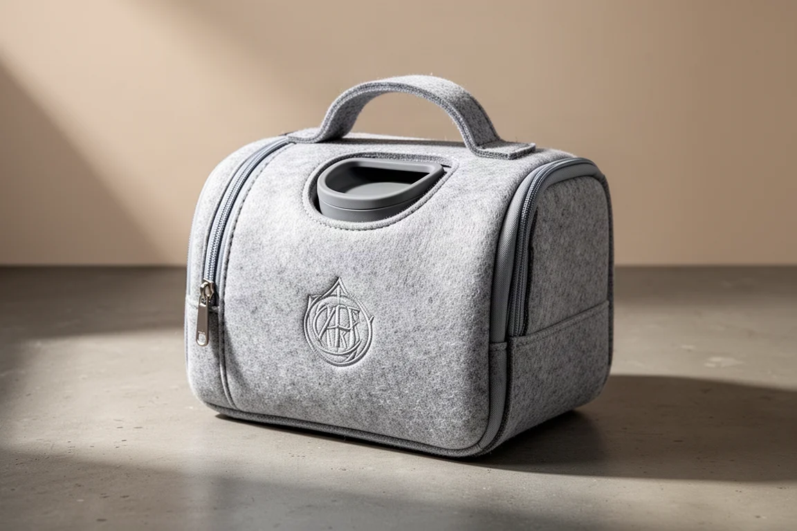 コンクリート表面に置かれたOliso Iron Carry CaseとGypsy Quilter Iron Carry Case