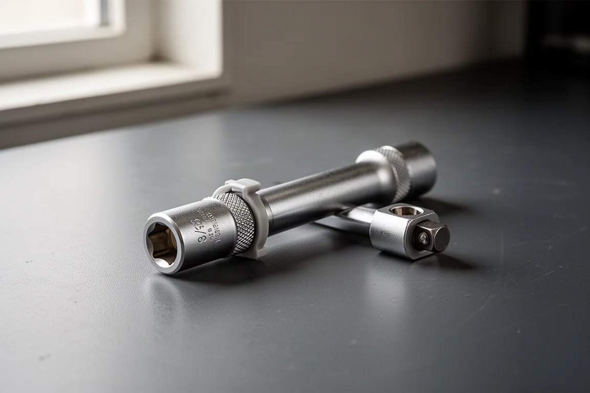 Olsa Tools 1454 six-inch locking impact extension on a dark workbench