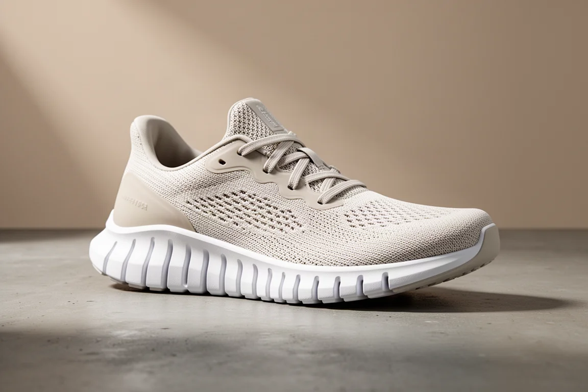 On Cloud Soma Laufschuh mit Flex-Rillen-Mittelsohle auf Betonoberfläche