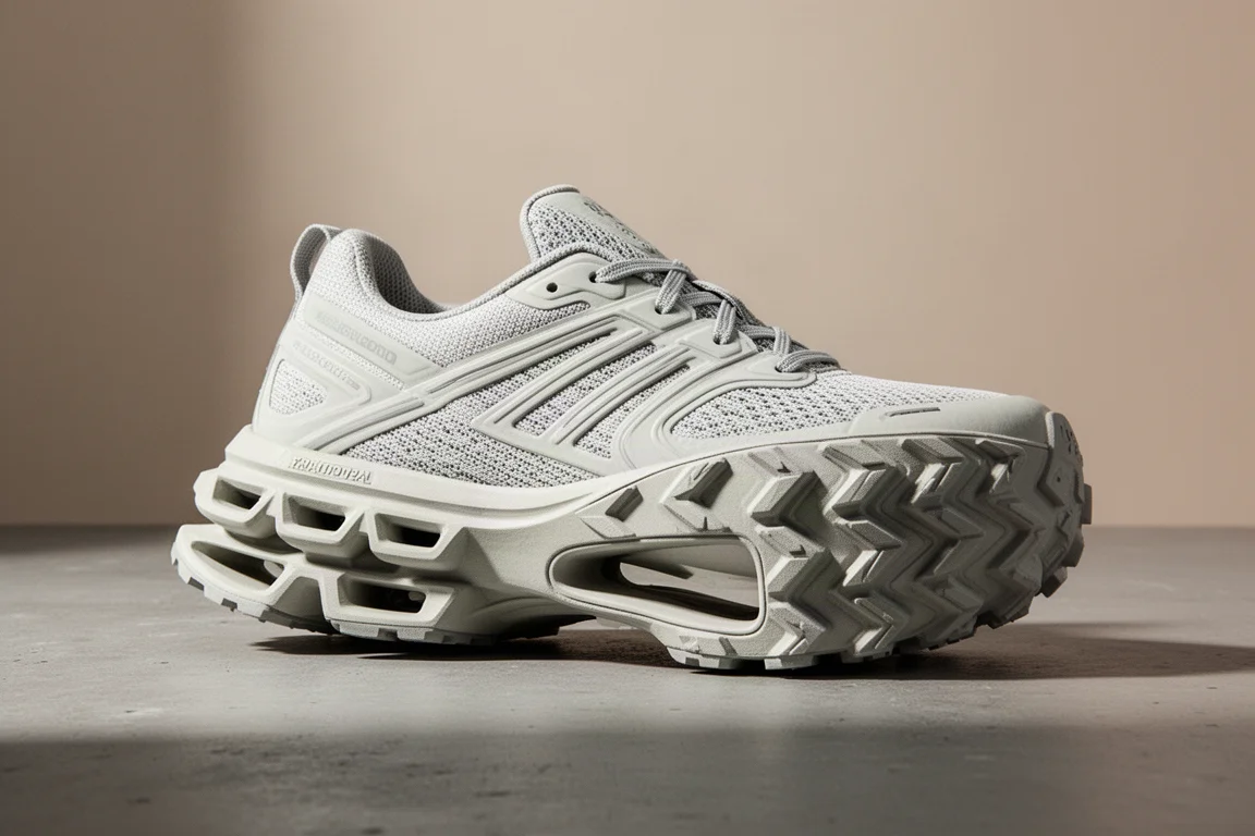 On Cloud Ultra Pro trail running shoe shown in three-quarter profile on concrete