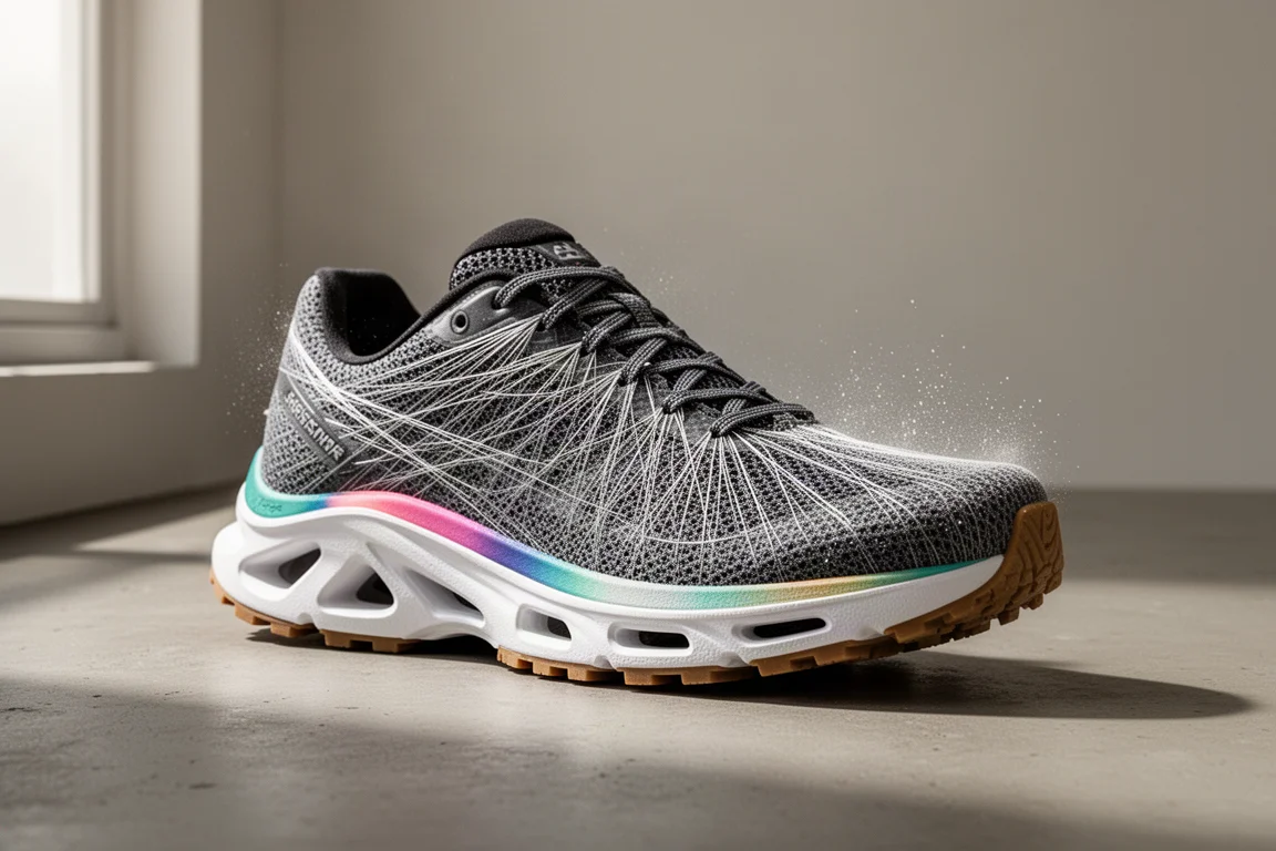On Cloudmonster 3 Hyper LightSpray running shoe on a matte concrete surface