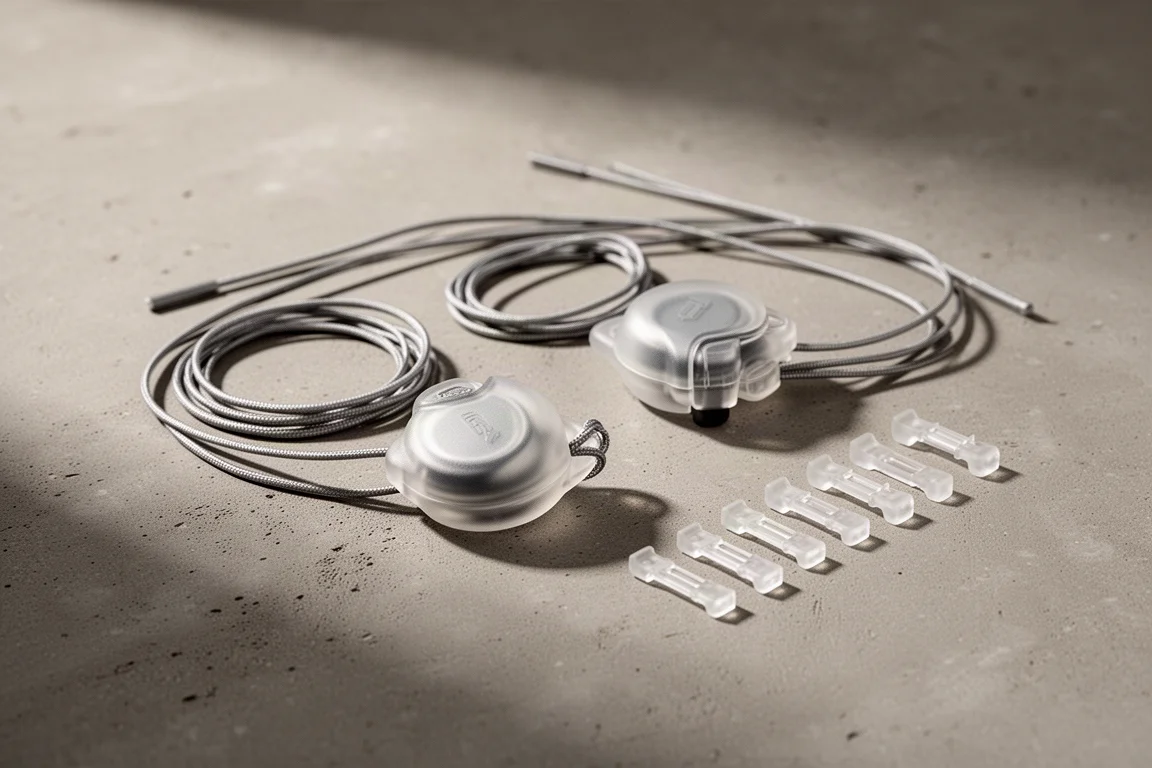 Dial closure conversion kit components laid out on concrete
