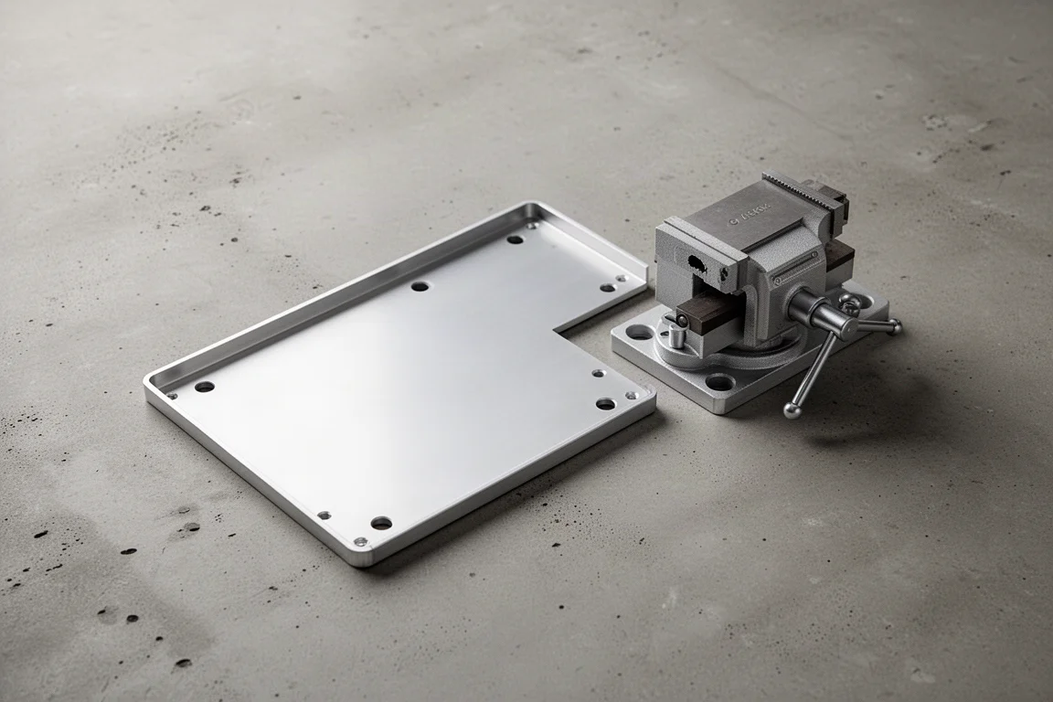 Système de plaque de base modulaire posé sur un plan de travail