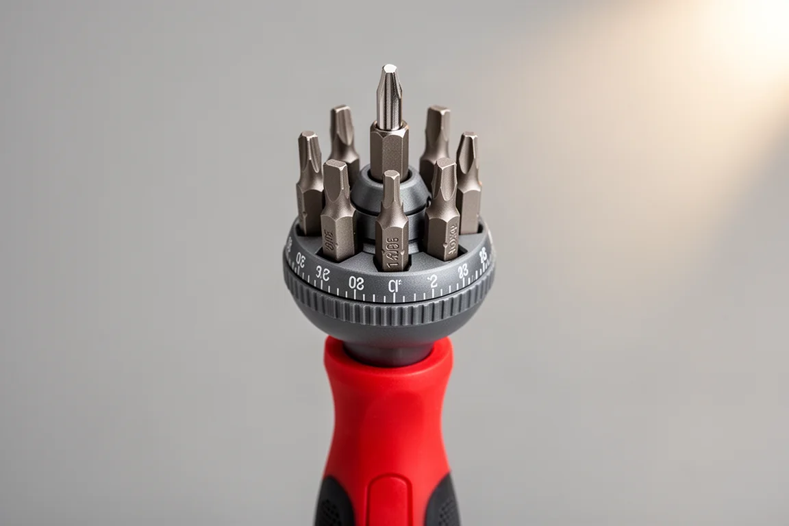 PB Swiss Ratcheting Stubby Screwdriver with Bit Carousel product image