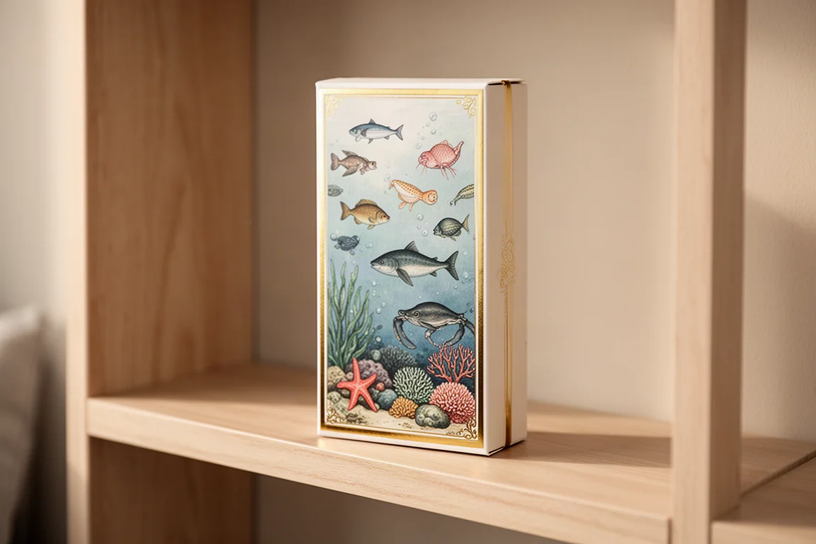 Decoratieve pennenset op een plank tentoongesteld als verzamelobject