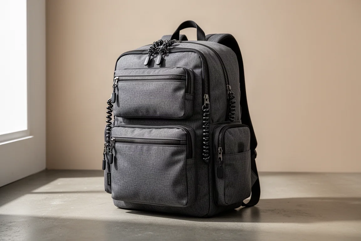 Zaino da viaggio Pioneer Carry Panda Pack in posizione verticale su una superficie neutra