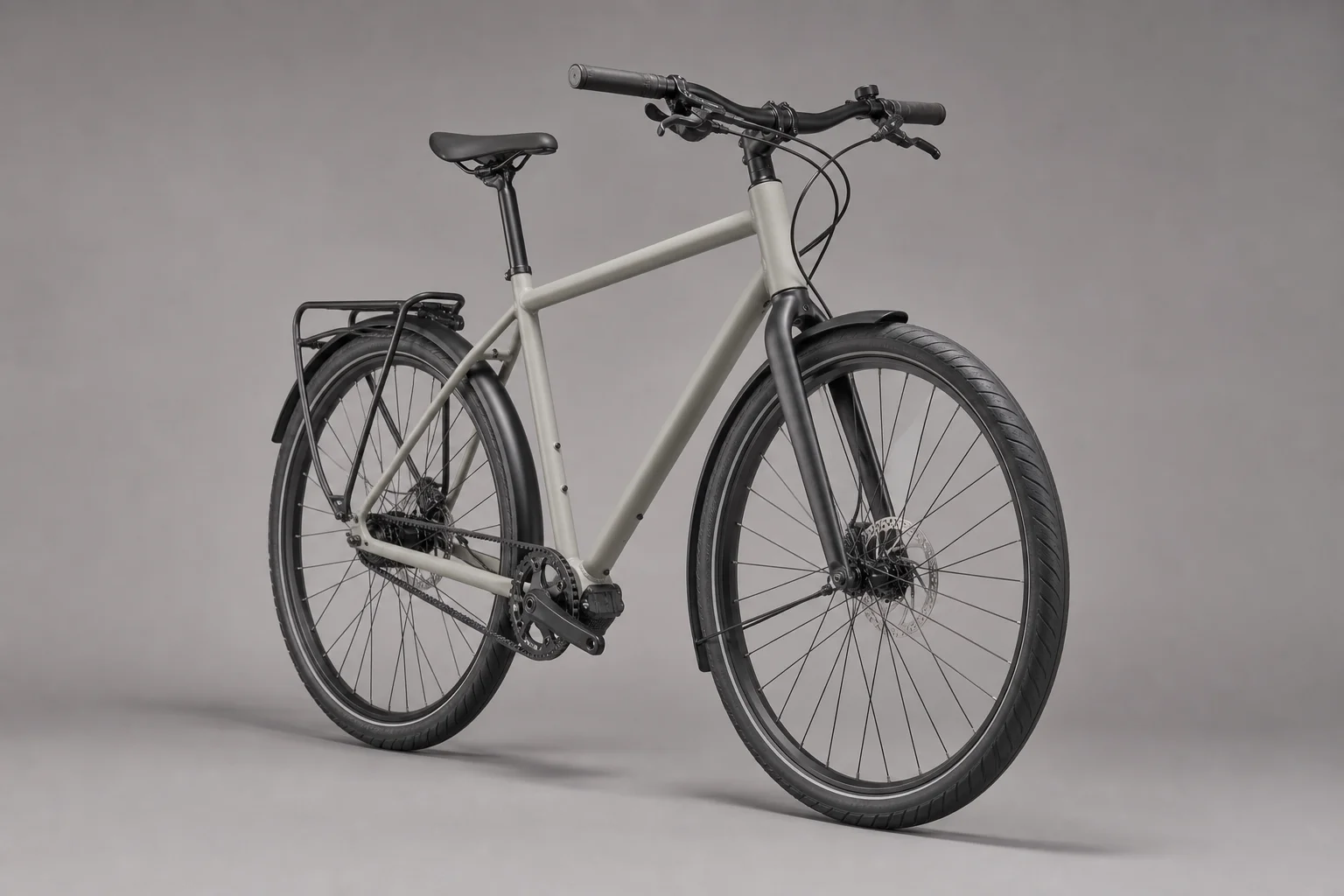 Collection of touring bicycles in various styles on neutral backdrop