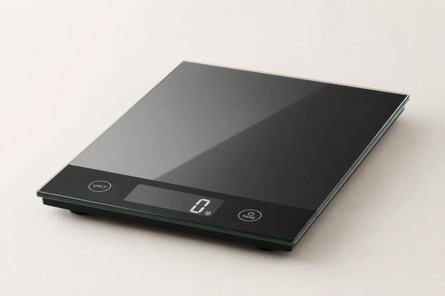 Procision Digital Scale with tempered glass platform on neutral backdrop