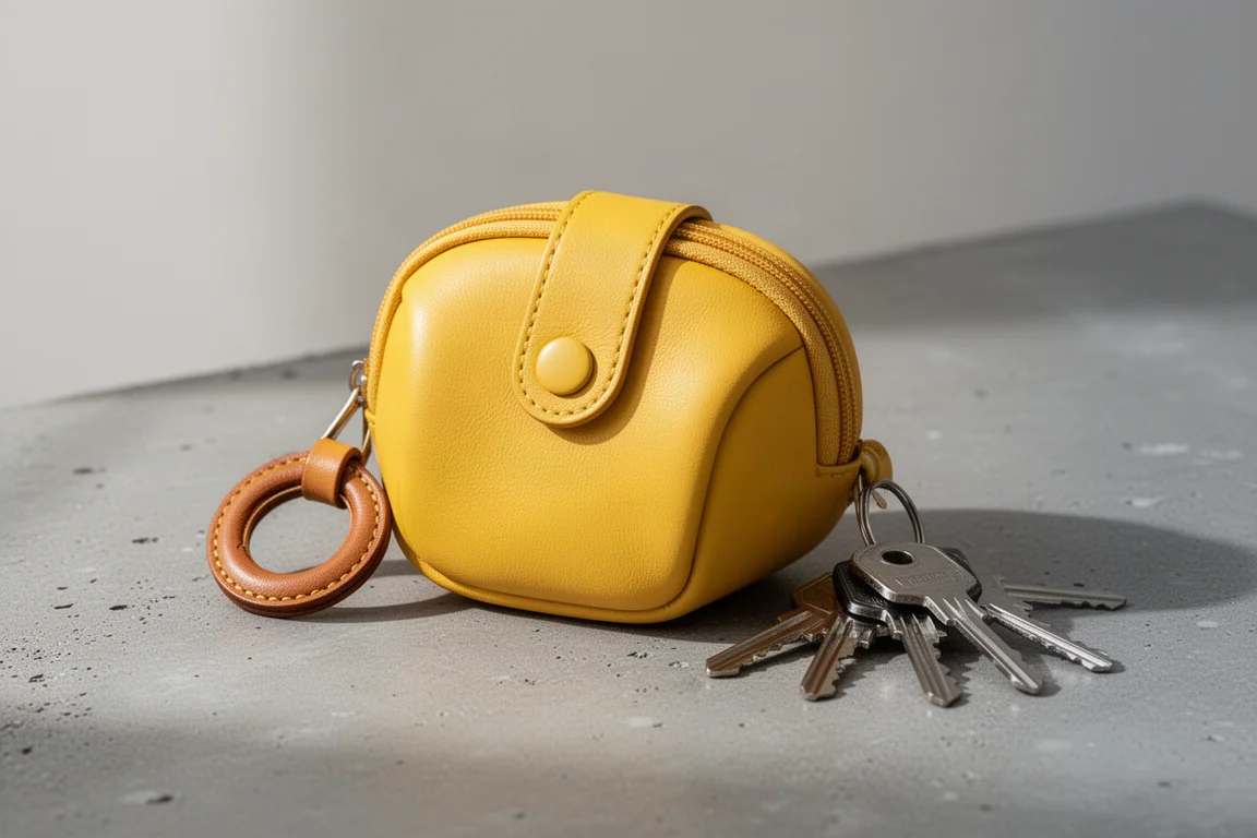 PU Leather AirTag Key Holder product image