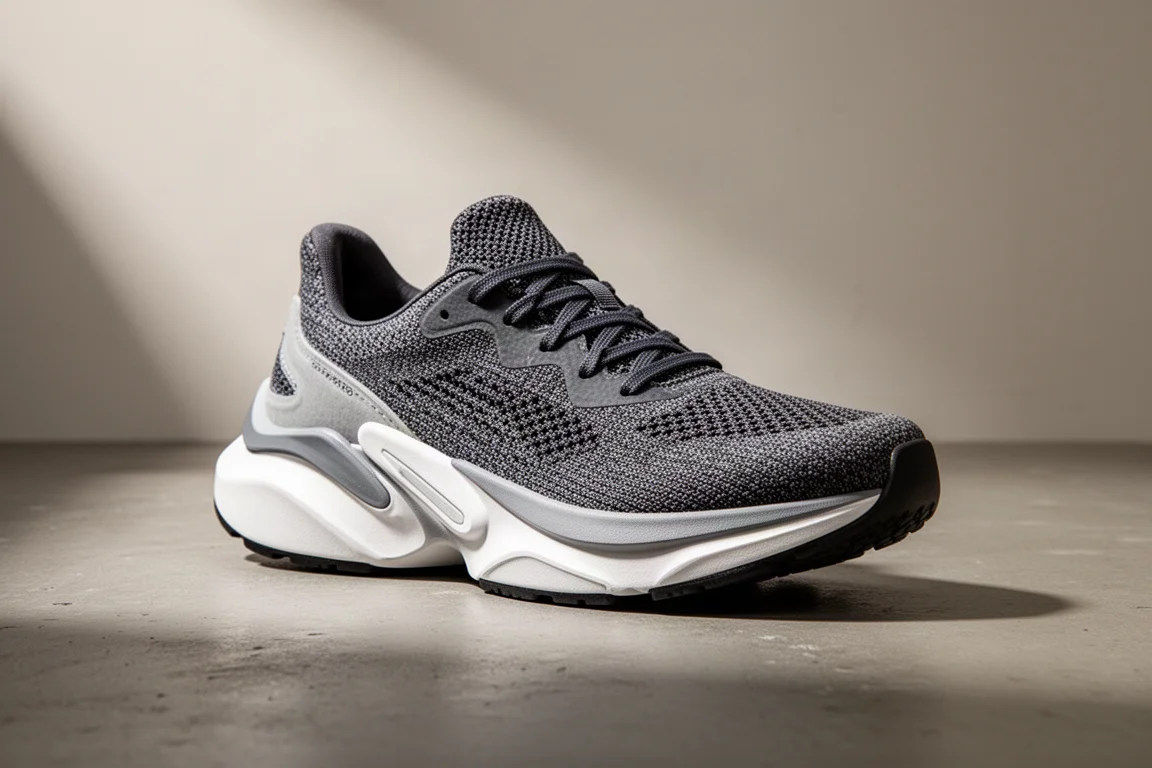 Puma Deviate Nitro 2 Laufschuh auf einer mattierten Betonoberfläche
