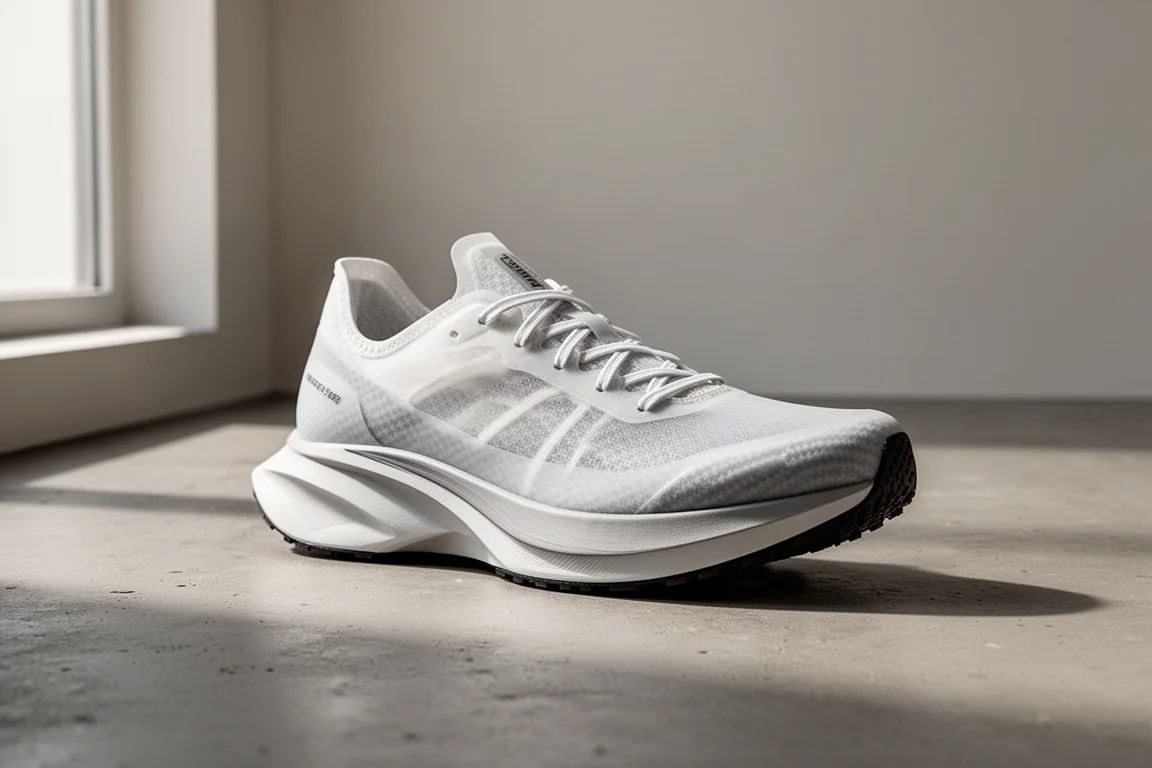Puma Deviate Nitro Elite carbon racing shoe on a concrete surface