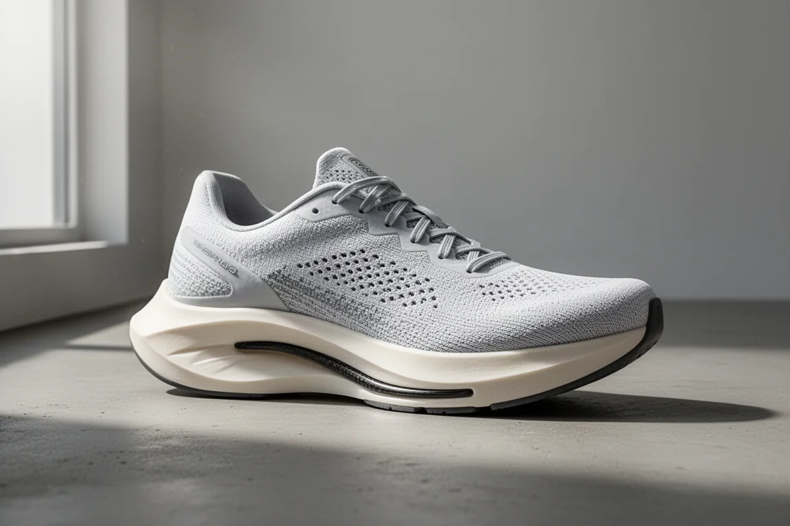 Puma Deviate Nitro Elite 4 Rennschuh auf einer Betonoberfläche bei weichem Studiolicht