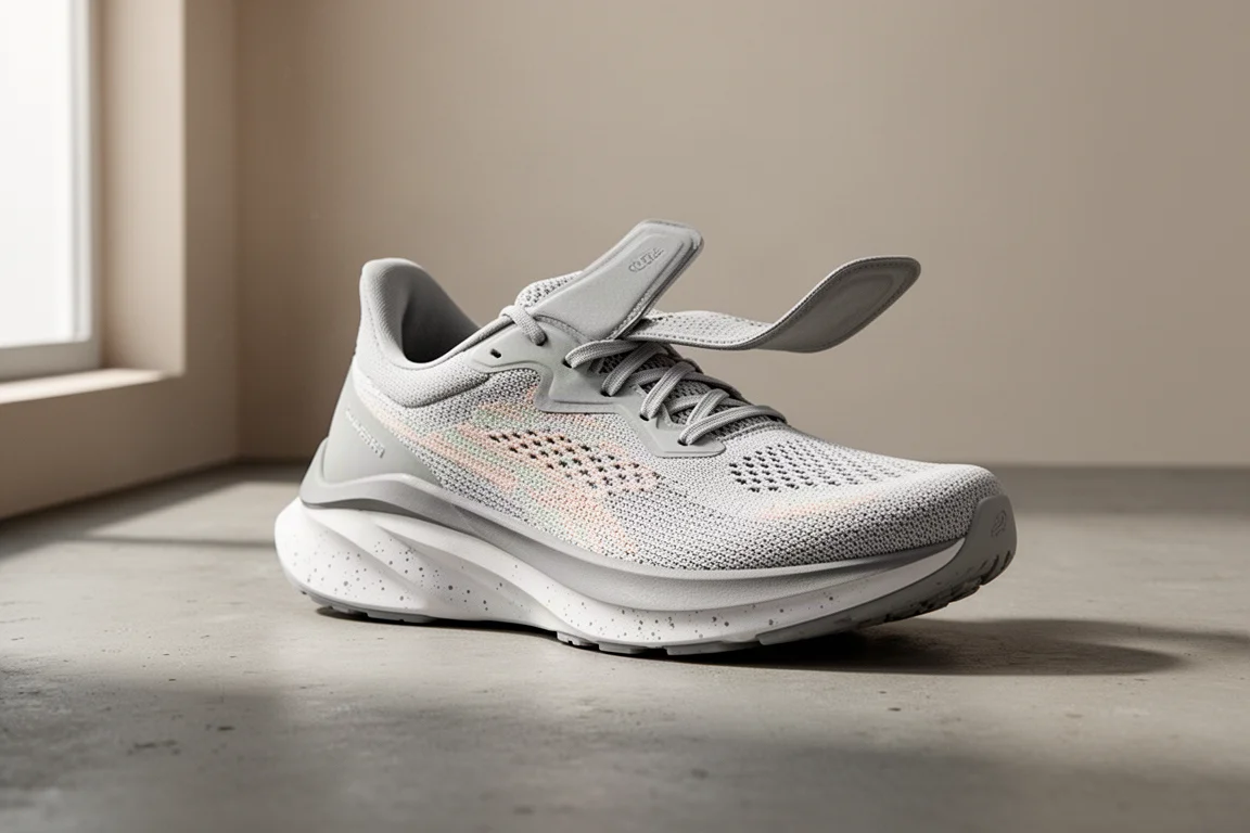 Puma Eternity Nitro stability running shoe on a matte concrete surface
