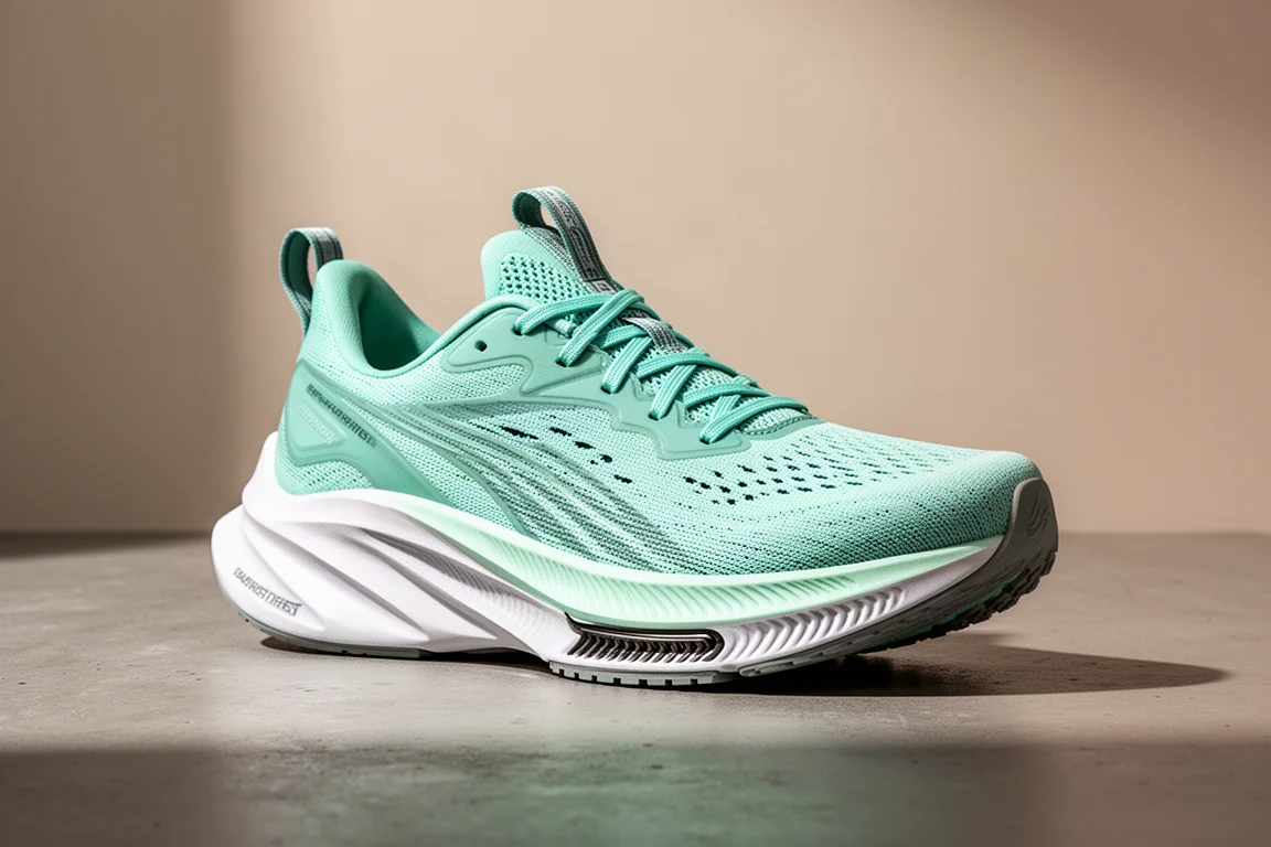 Puma Fast-R Nitro Elite 2 racing shoe with thick midsole on concrete