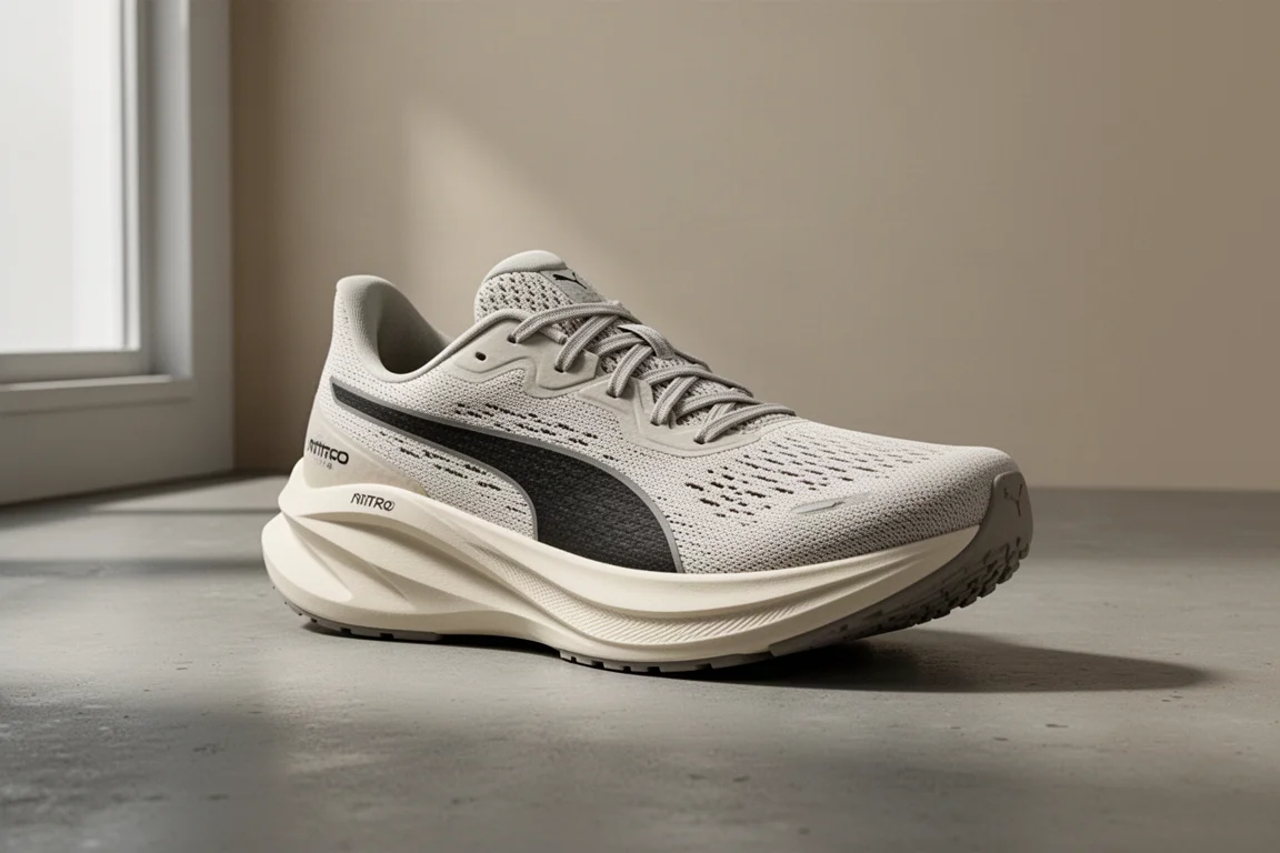 Puma ForeverRun Nitro 支撐型跑鞋,配導軌夾片及藍色中底泡棉