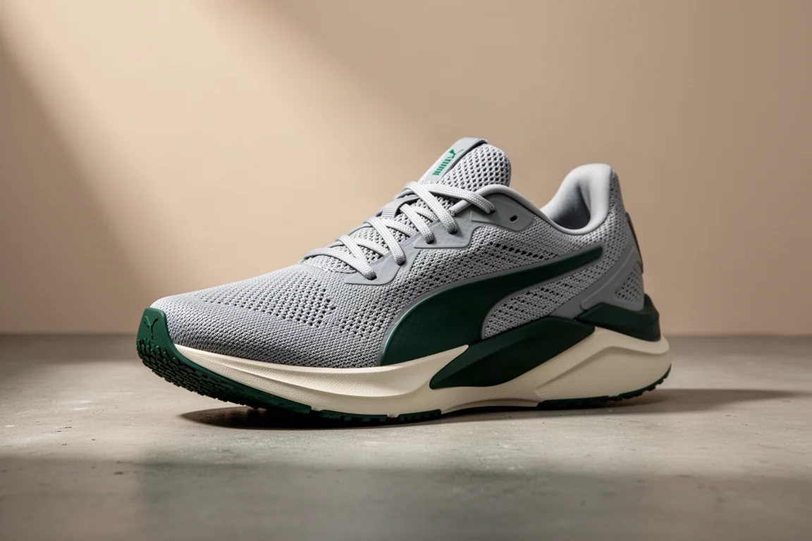 Puma Liberate Nitro 2 lightweight running shoe on a matte concrete surface