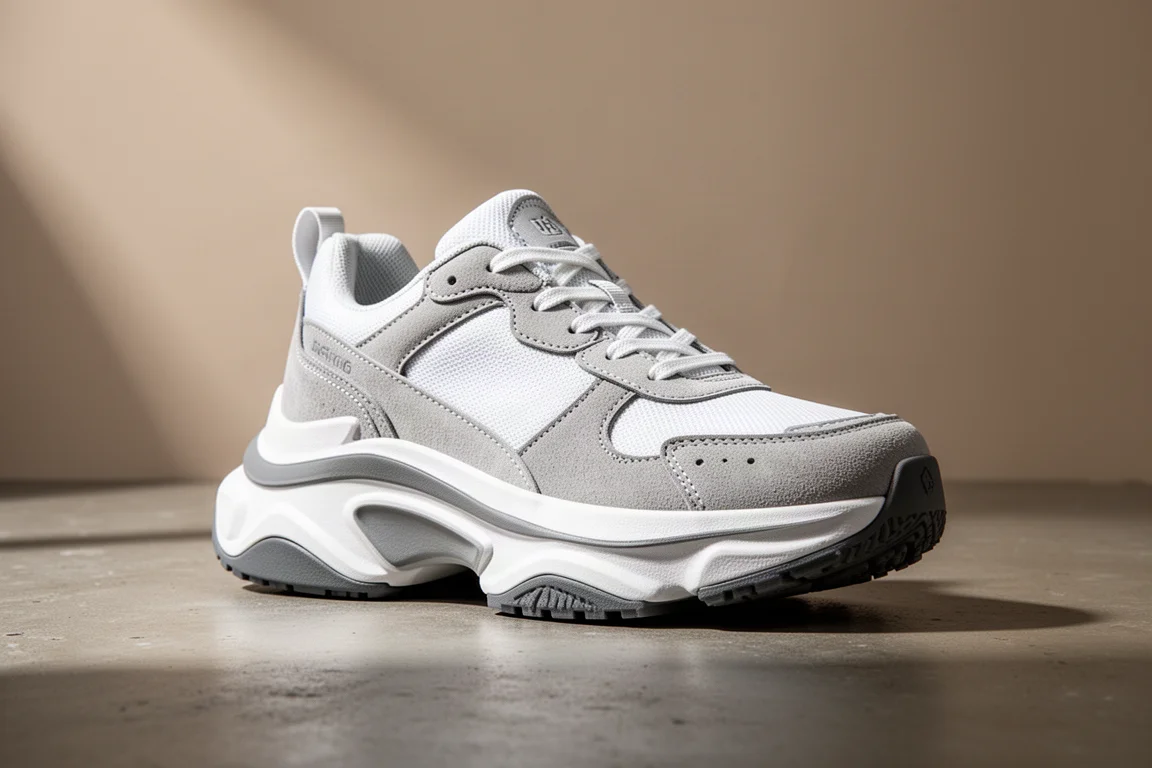 Puma MagMax Nitro max-stack running shoe on a concrete surface
