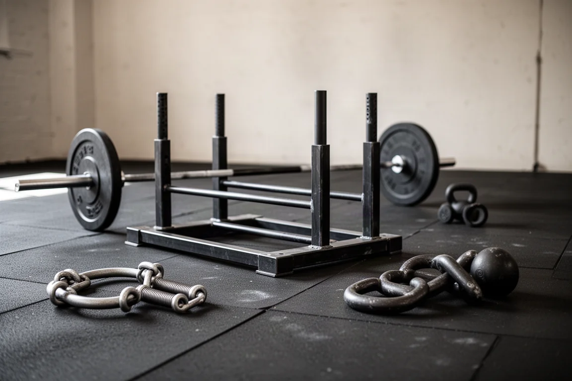 Sportowiec trenujący na siłowni fitness funkcjonalnej