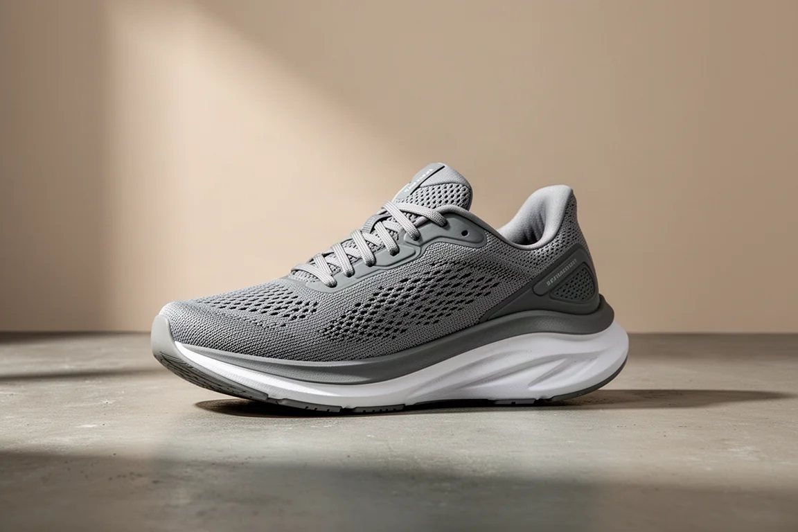 Puma Velocity Nitro 3 running shoe on a concrete surface in soft studio light