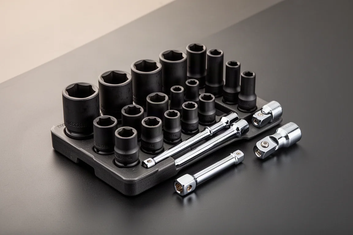 Quinn 3/8-Inch Drive Impact Socket Set product image