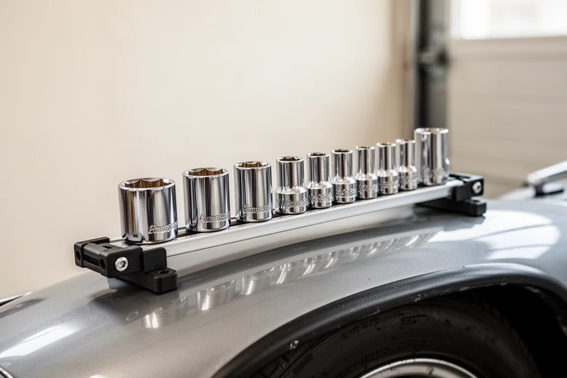 Quinn 3/8-Inch Semi-Deep Socket Set product image