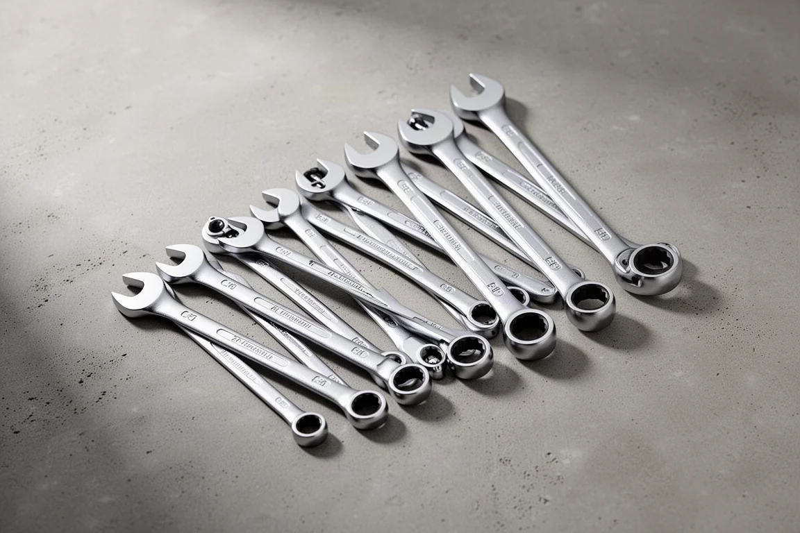 Quinn Metric Ratcheting Combination Wrench Set product image