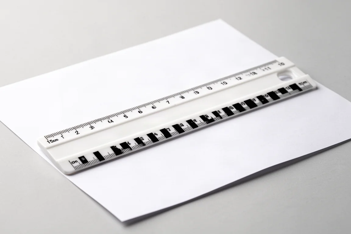 Raymay Fujii Easy-to-Read Black & White Ruler product image