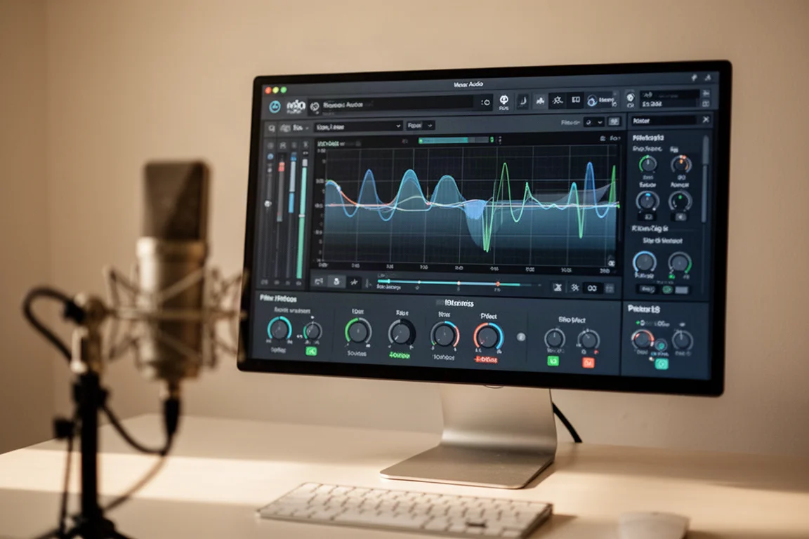 Interface logicielle Razer Synapse montrant l'égaliseur et les effets sur un moniteur