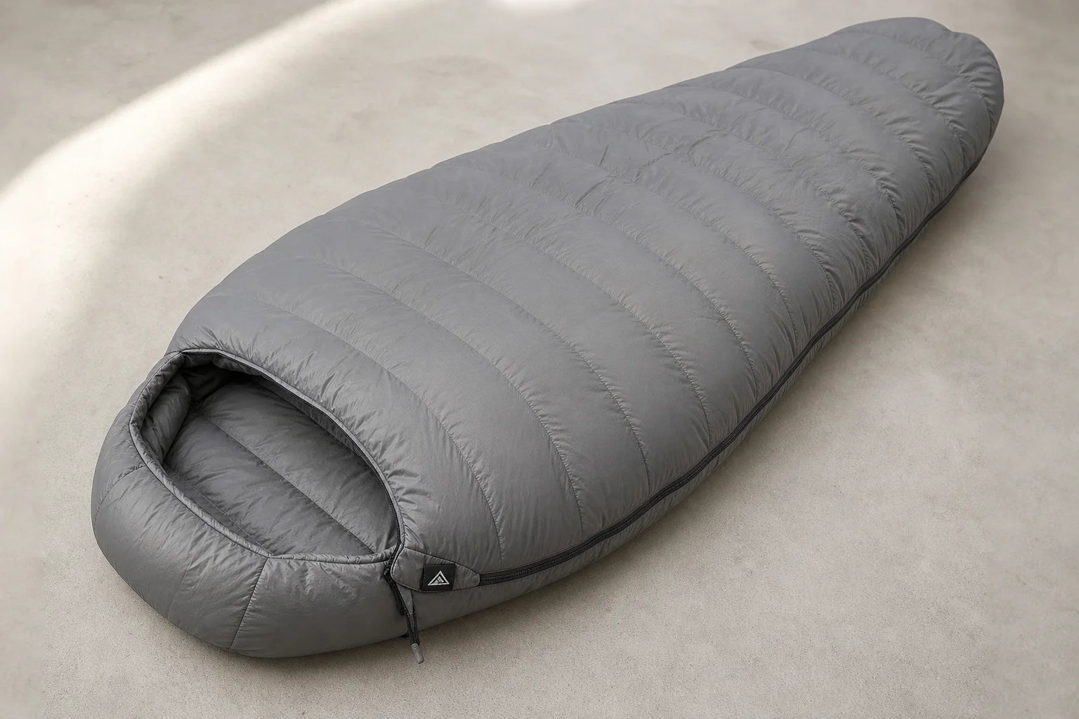 Jacks R Better Mountain Bridge Hammock, REI Halo 40 quilt, and lightweight pillow on neutral surface