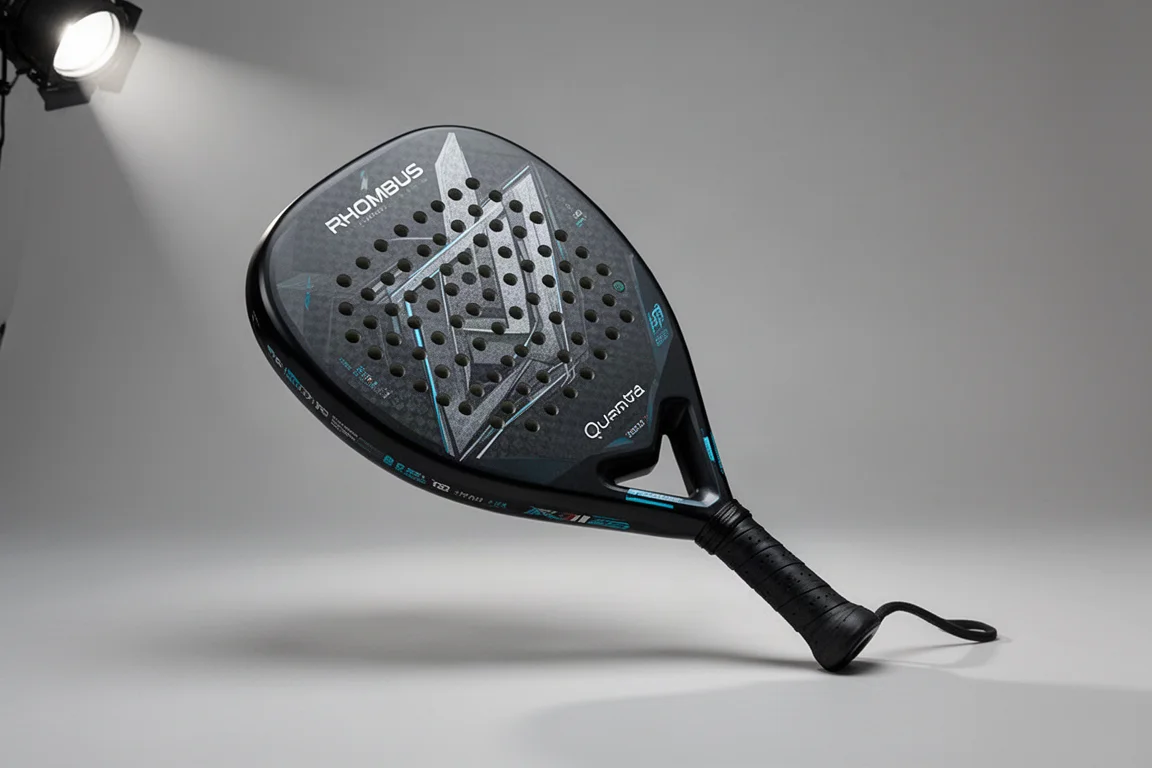 Sammlung moderner Pickleball-Schläger auf einer matten Betonoberfläche