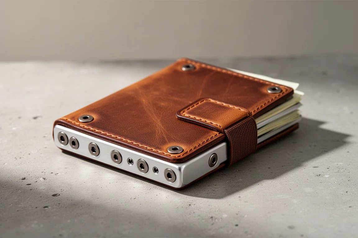 Ridge Leather Wallet (Tobacco Brown) product image