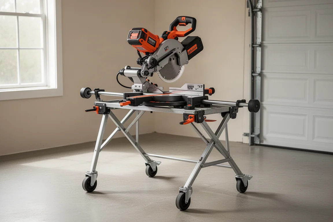Ridgid 12" Sliding Compound Miter Saw with Stand product image