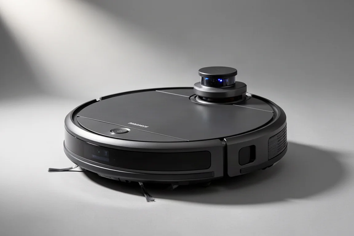 Roborock Saros 10R and Qrevo Edge S5A robot vacuums with their docks on a concrete floor