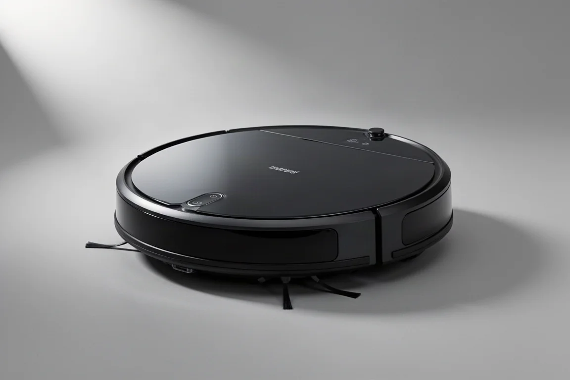 コンクリートの床にドックとともに置かれたRoborock Saros 10RとQrevo Edge S5Aロボット掃除機