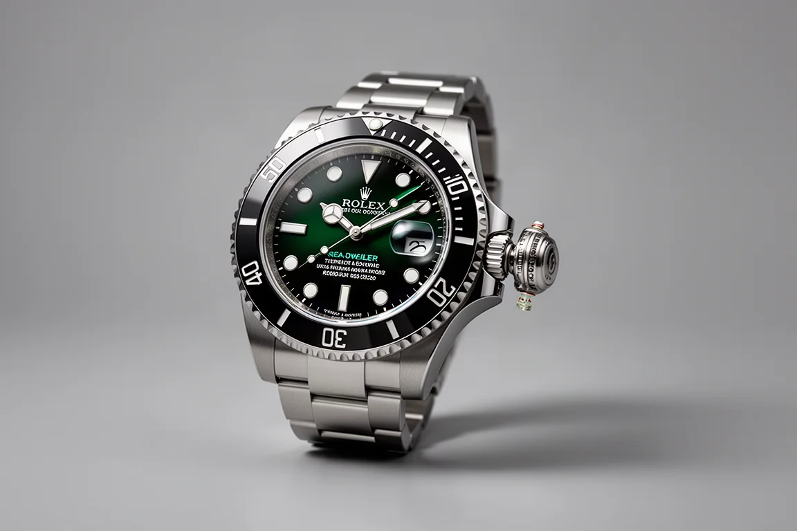 一系列經典潛水錶，包括Rolex Submariner、Blancpain Fifty Fathoms和Omega Seamaster，陳列於深色石板表面上