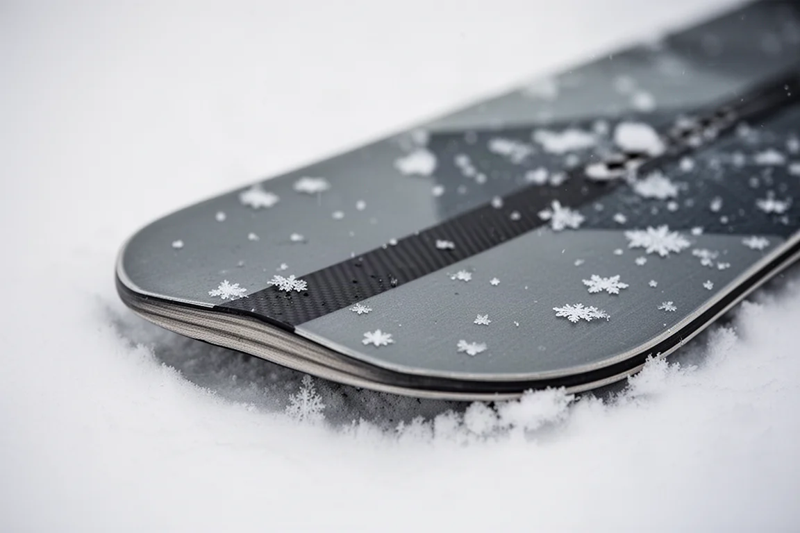 Snowboardåkare som lyfter från ett parkhopp med stabil landningsställning