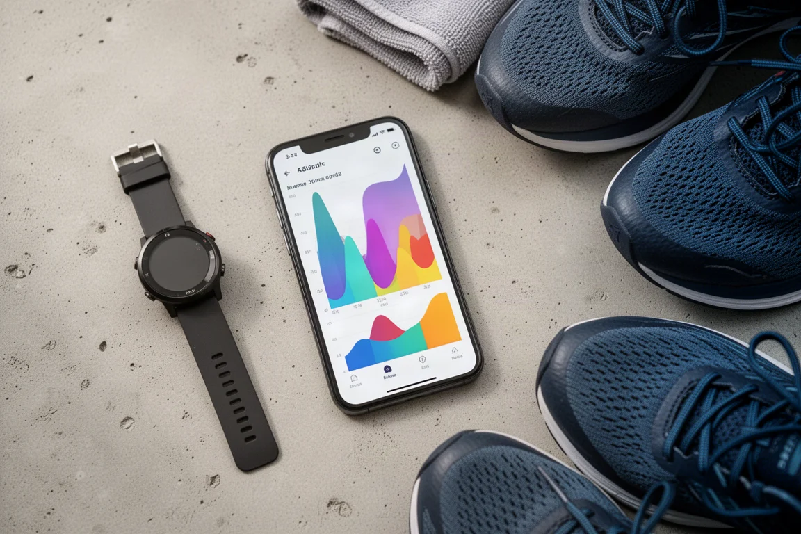 Auswertung der Trainingsdaten mit Pace-Diagrammen auf dem Smartphone nach dem Lauf