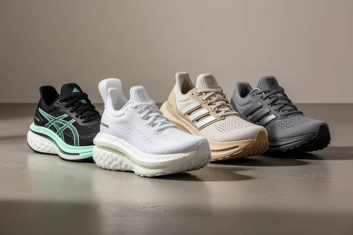Confronto tra le schiume della intersuola delle scarpe da running: Puma, Saucony, Adidas e Nike immagine di copertina