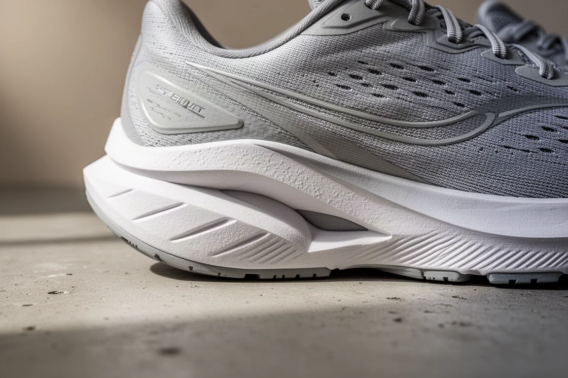 Close-up do entressolo de um stability trainer mostrando sua geometria de suporte