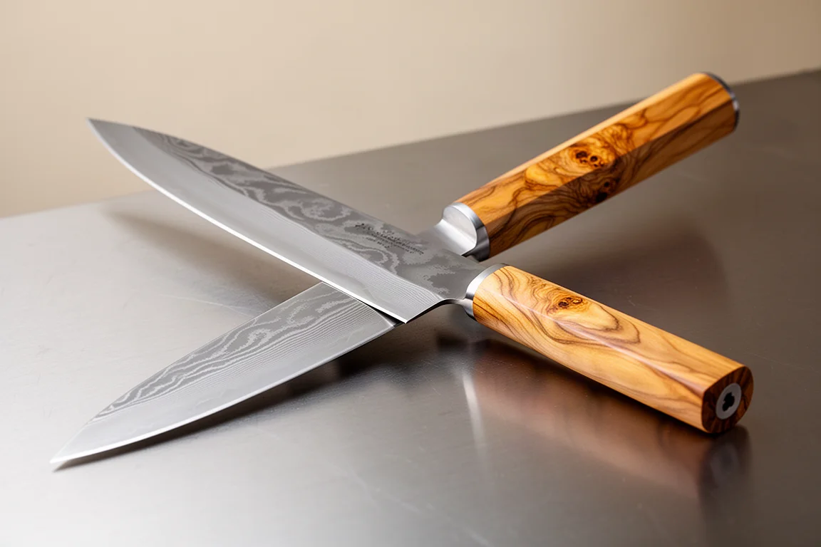 Rusen Hamono Okakuru Sujihiki and Gyuto product image