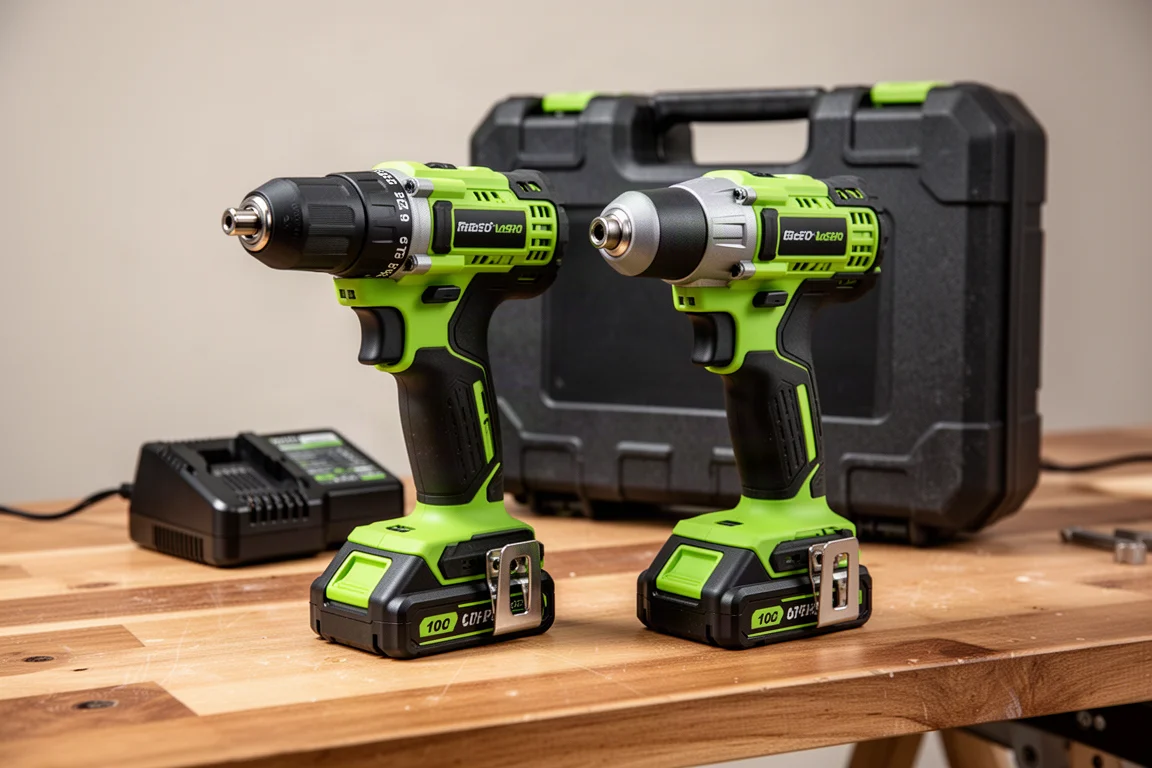 Ryobi 18V Drill and Impact Driver Combo Kit product image
