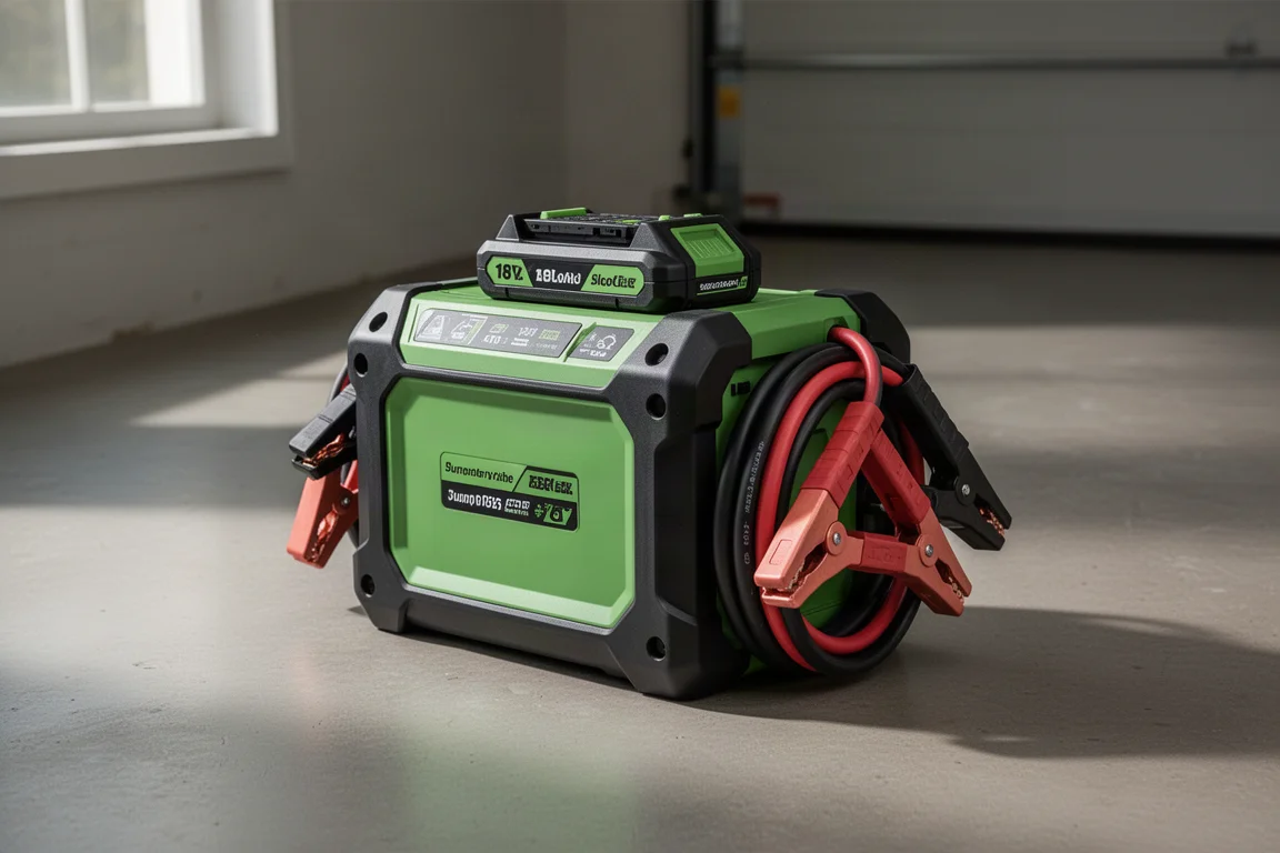 Recenzja Ryobi 18V ONE+ Jump Starter: praktyczny wybór dla posiadaczy Ryobi – zdjęcie główne
