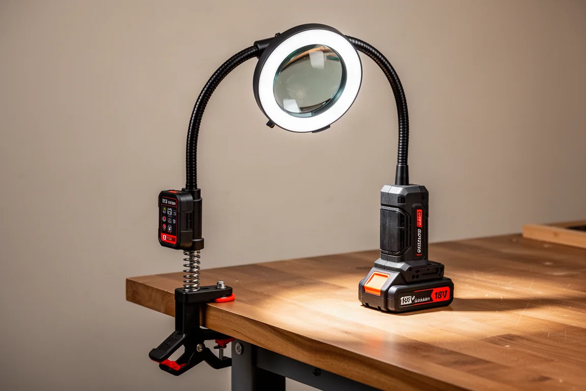 Ryobi 18V Spotlight Magnifying Clamp Light product image