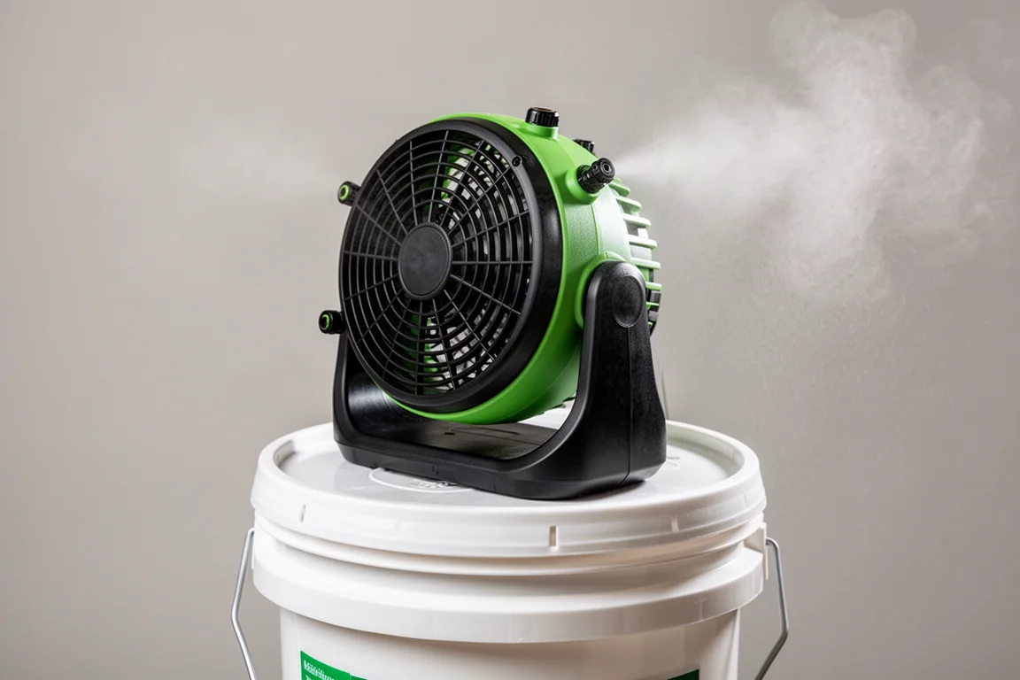Ryobi 7.5 Inch Bucket Top Misting Fan product image