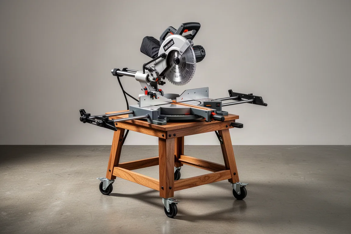 Ryobi 9 Amp 7-1/4 in. Compound Miter Saw with Miter Saw Stand product image